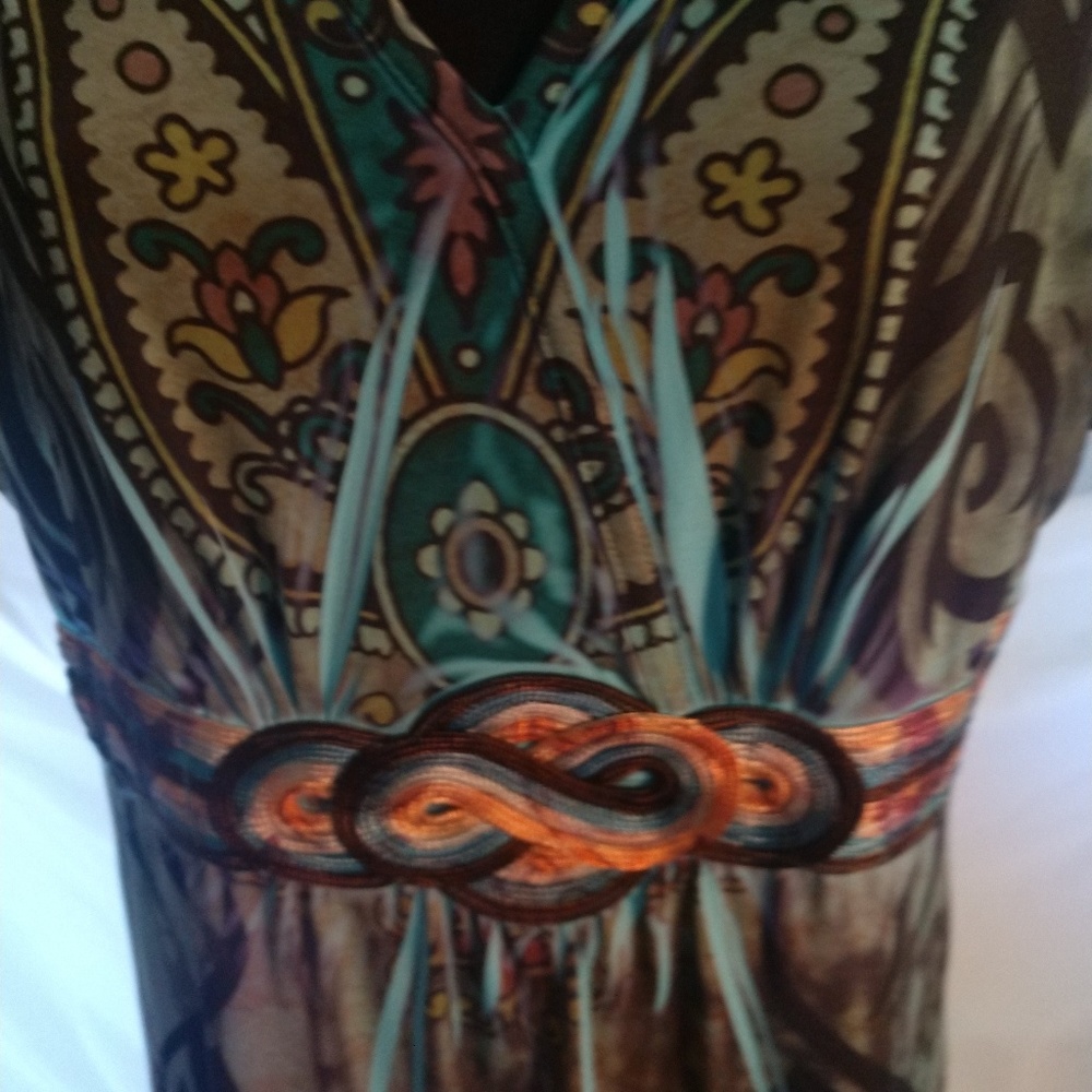 Ladies Maxi Dress One World Live And Let Live Larg